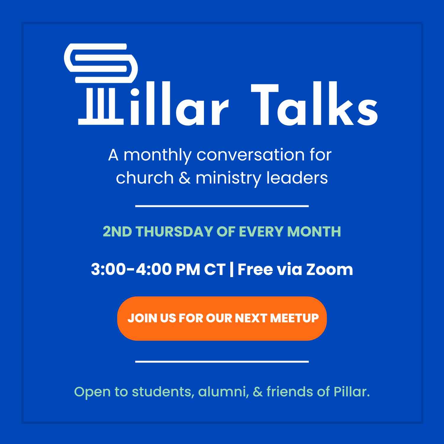 Info about Pillar Talks