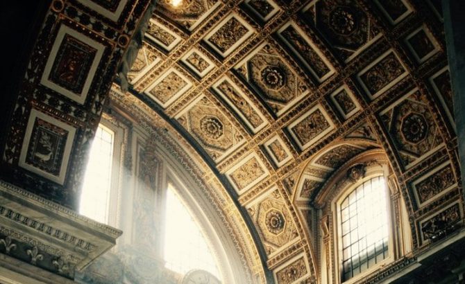 photography of inside black structure